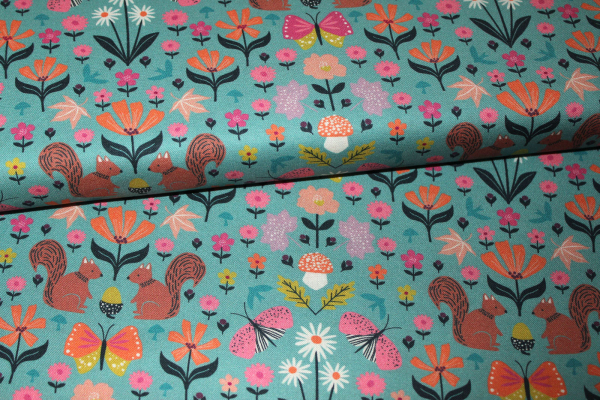 Designer- Baumwollstoff Woodland Wander (10 cm)